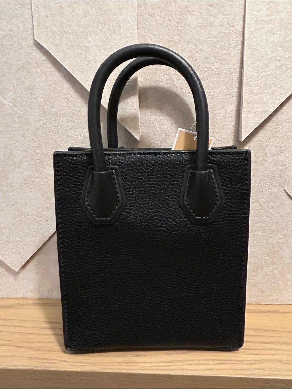 Michael Kors Black Pebbled Leather Mini Tote with Gold Hardware - Picture 9 of 16